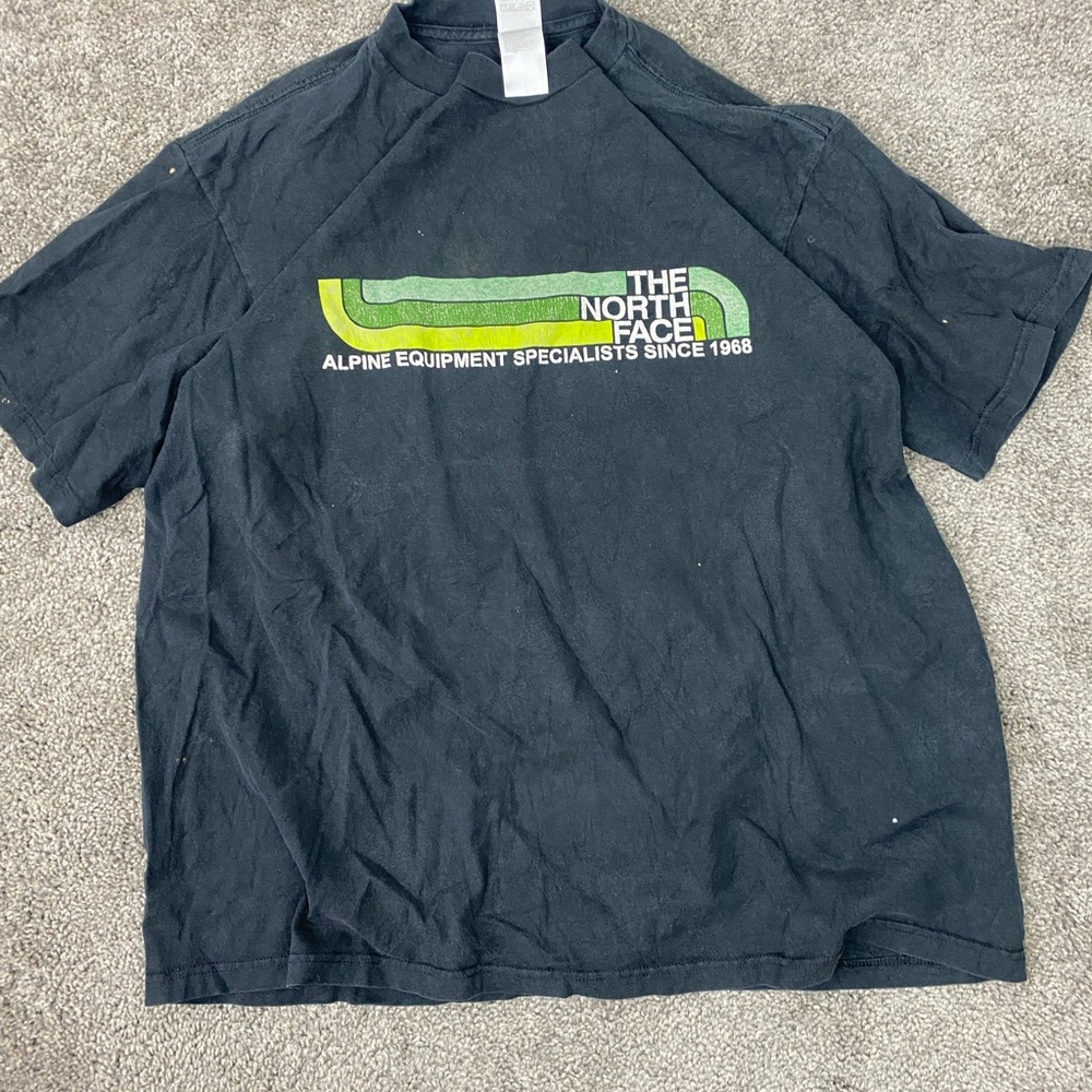 Y2k black the north face‎ tshirt